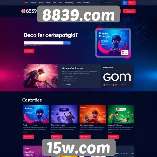 Análise da interface do usuário do site 8839.com